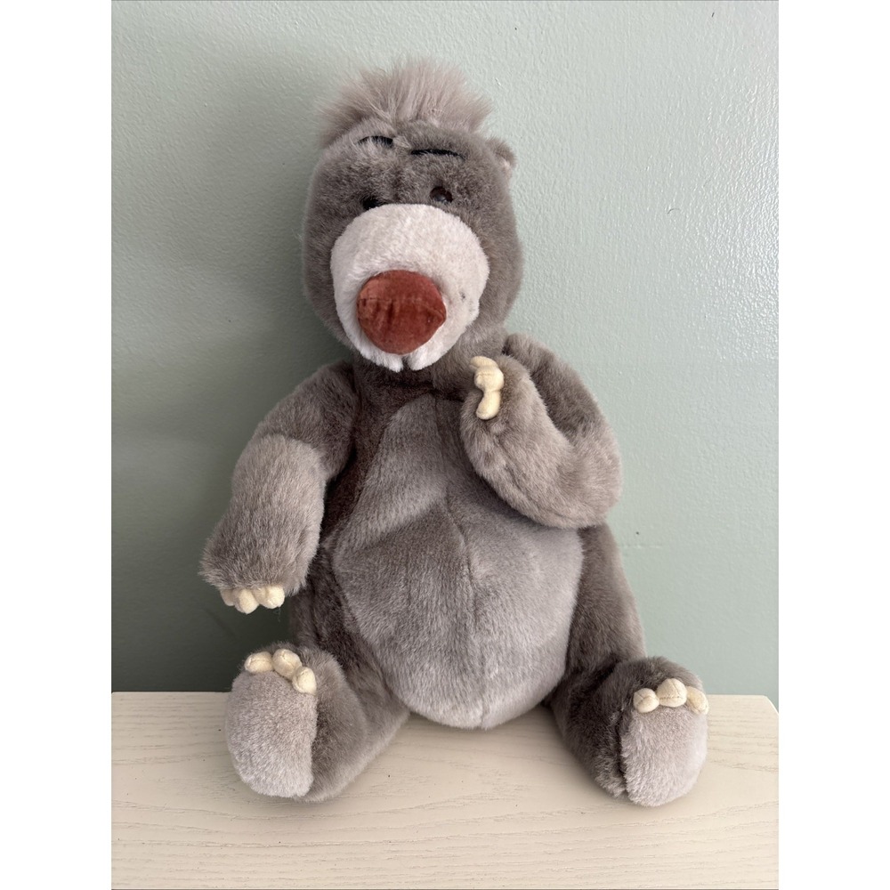 Vintage Disney Baloo The Jungle Book Plush 16" Stuffed Walt Disney Company